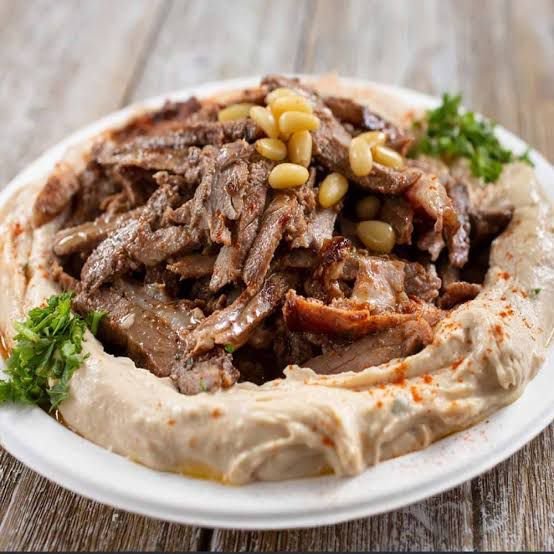 Beef with Hummus