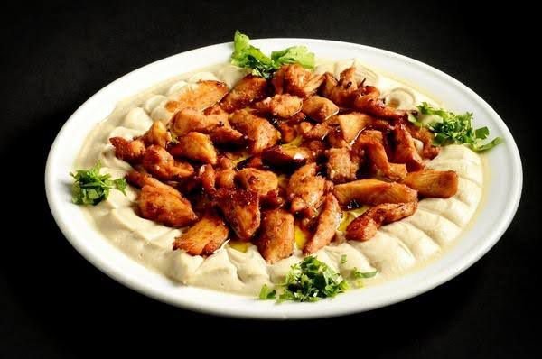 Chicken with Hummus