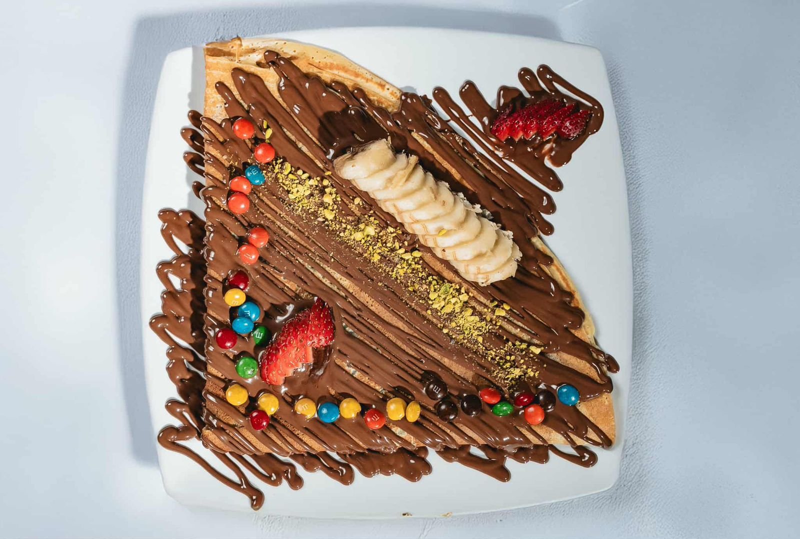 Mix Crepe Fruits with Lotus